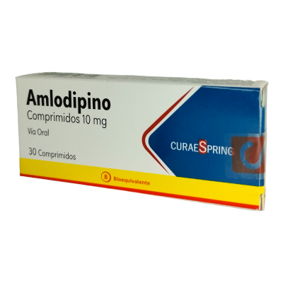 Amlodipino 10mg x 30com (CuraeSpring)