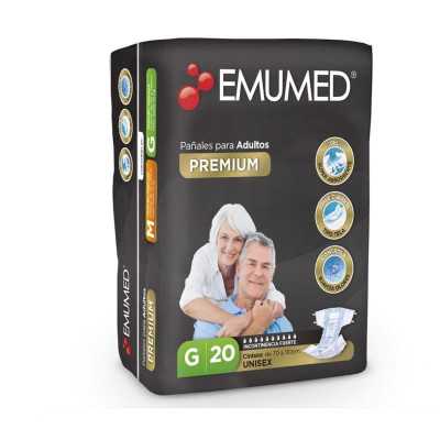 EMUMED PAÑAL ADULTO PREMIUM TALLA G X20