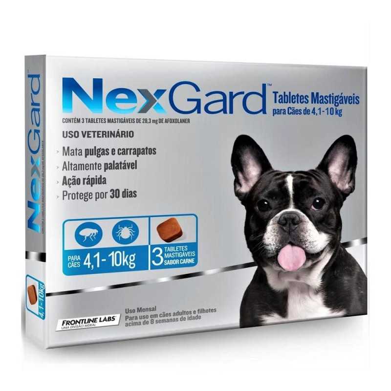 NEXGARD PERROS 28 3MG 4kg - 10kg X3COM