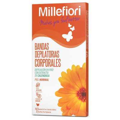 MILLEFIORI BANDA DEPIL CORPORAL PIEL NORMAL X12