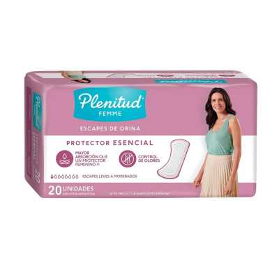 PLENITUD FEMME PROTECTOR INCONTINENCIA NORMAL X 20