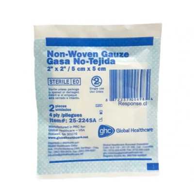 GASA ESTERIL NO TEJIDA 5x5CM 4PLY GHC CAJA X50