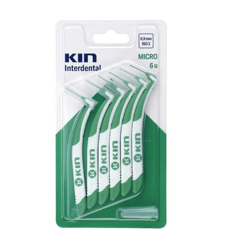KIN INTERDENTAL PLUS CEPILLO MICRO 0 9mm X6