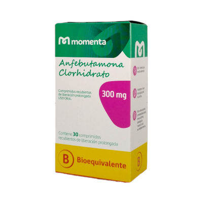 Bupropion XL 300 mg x 30 comprimidos. (Momenta)