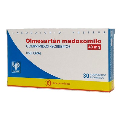 Olmesartan 40 mg x 30 comprimidos. (Pasteur)