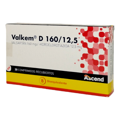 Valkem D 160/12,5 x 30 comprimidos.
