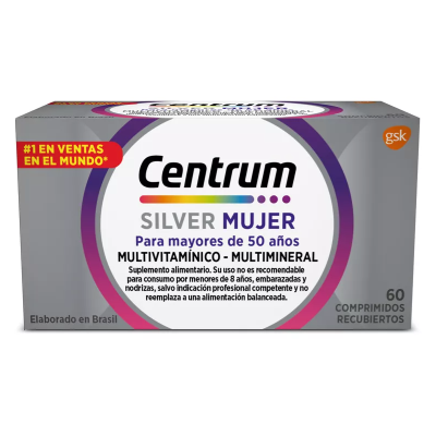 Centrum Silver mujer x 60 comprimidos.