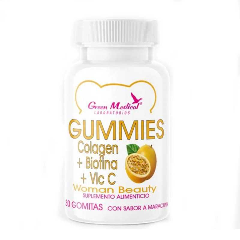 GUMMIES COLAGENO BIOTINA VIT C X30 GREEN MEDIC