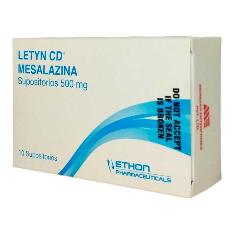 LETYN CD SUPOSITORIOS 500MG X 10 UNIDADES