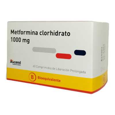 METFORMINA XR 1000mg X60COM ASCEND CENABAST 