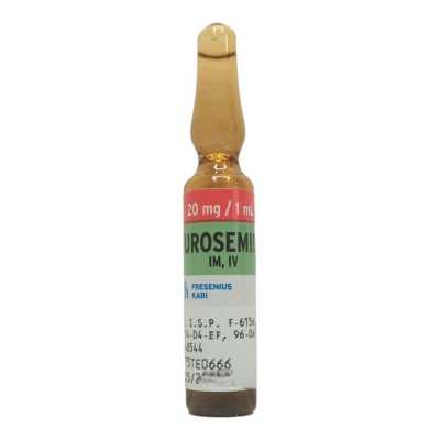 FUROSEMIDA SOL INY 20MG/ML AMP 1ML FRESENIUS 
