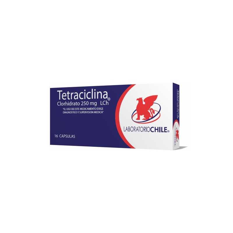 Tetraciclina 250mg x16cap. (Chile)