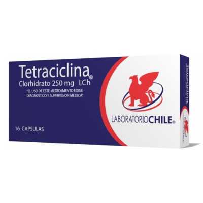 Tetraciclina 250mg x16cap. (Chile)