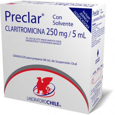 Preclar 250mg/5ml solucion oral 80ml