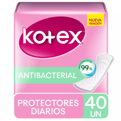 Kotex Protector Diario antibacterial x40