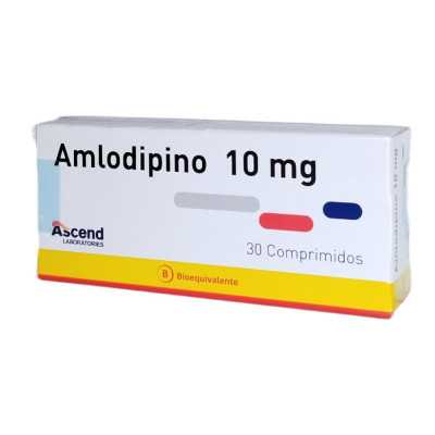 AMLODIPINO 10MG X 30 COMP ASCEND CENABAST 