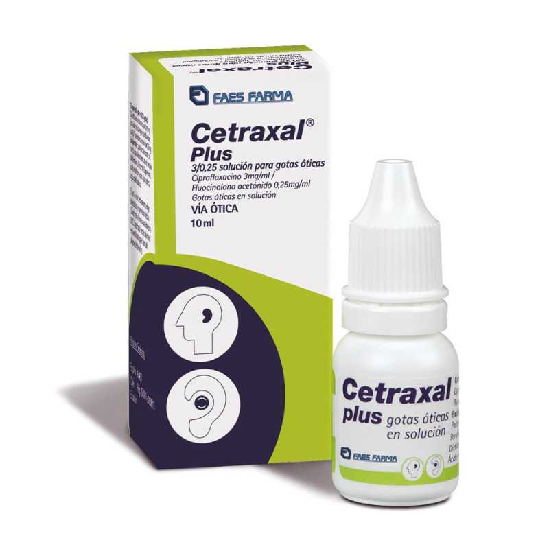 CETRAXAL PLUS 3/0 25 SOLUCION OTICA X 10ML