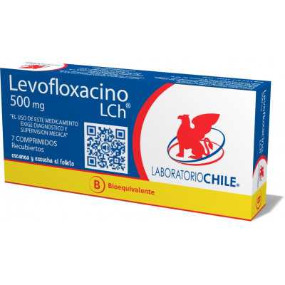 Levofloxacino 500mg x7com. (Chile)