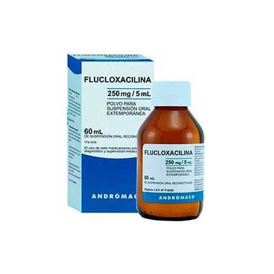 Flucloxacilina 250mg/5ml solucion oral 60ml (Andromaco)