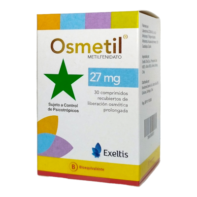 Osmetil 27 mg x 30 comprimidos.