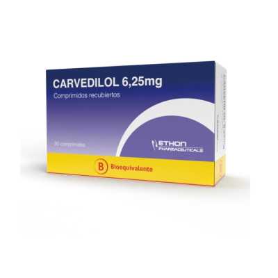 CARVEDILOL 6 25mg X30COM ETHON 