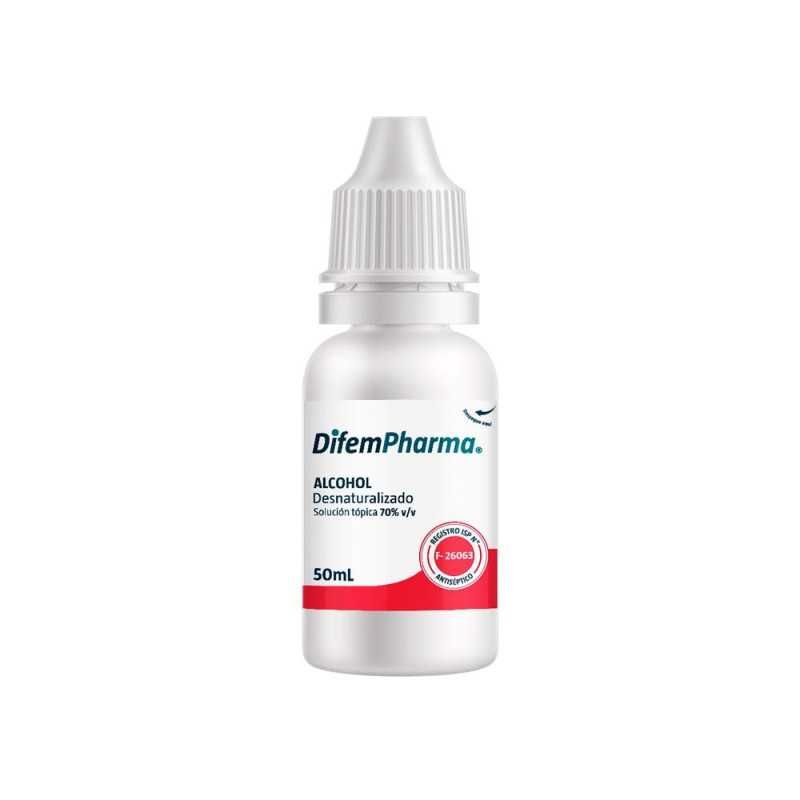 ALCOHOL DESNATURALIZADO ANTISÉPTICO 70 50ml