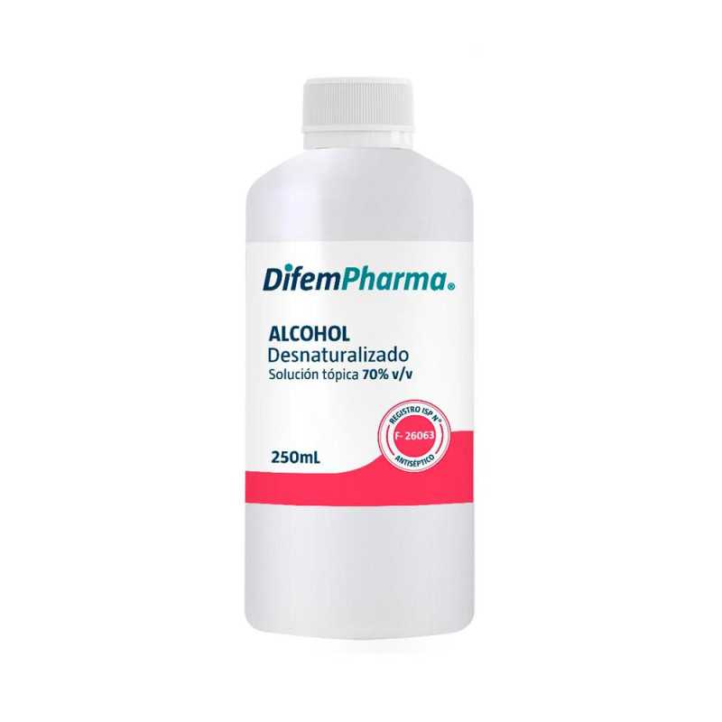 ALCOHOL DESNATURALIZADO ANTISÉPTICO 70 250ml