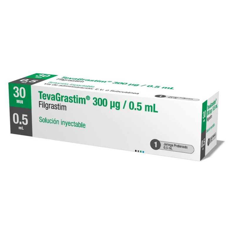 TEVAGRASTIM SOL INY 300mcg/0 5mL X 1 JERINGA