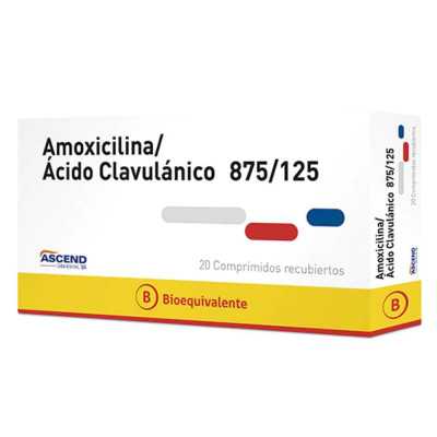 AMOXICILINA CLAVULAN 875/125 X20COM ASCEND CENABA