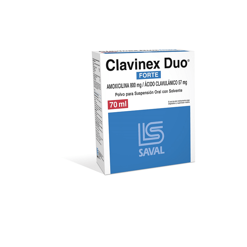 Clavinex Duo Forte 800/57 solucion oral 70ml