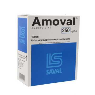 Amoval 250mg/5ml jarabe 100ml