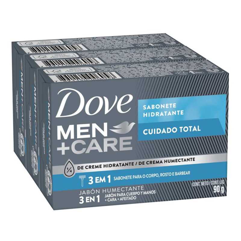 DOVE MEN JABON BARRA CLEAN COMFORT 90 G X 3