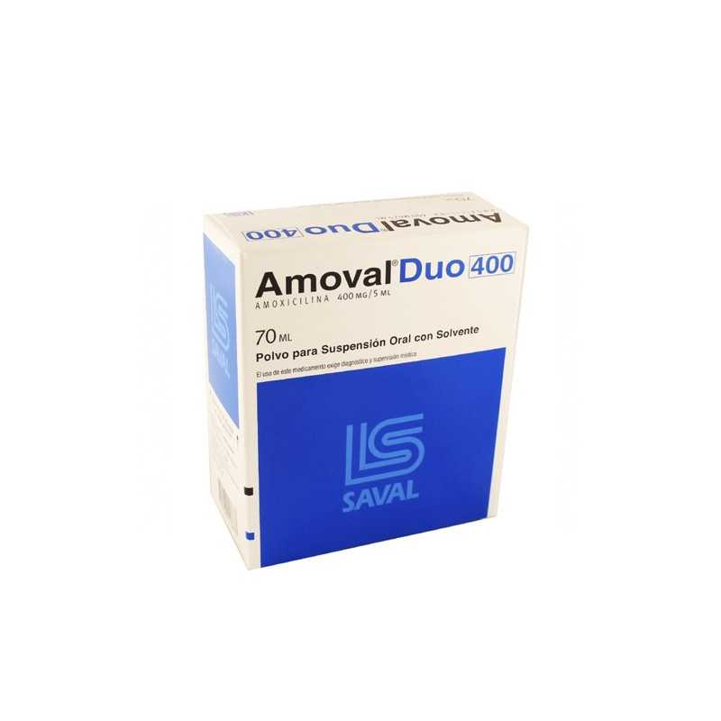 Amoval Duo 400mg/5ml solucion oral 70ml