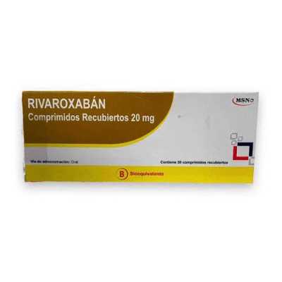 RIVAROXABAN 20mg x30COM MSN 
