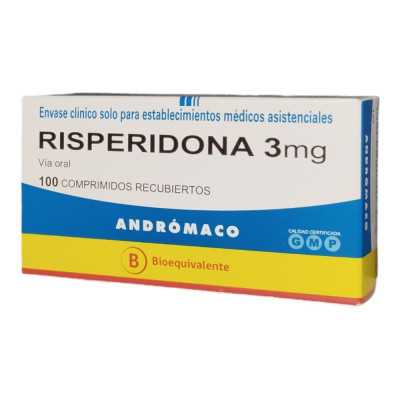 RISPERIDONA 3MG X 1 COM ANDROMACO 