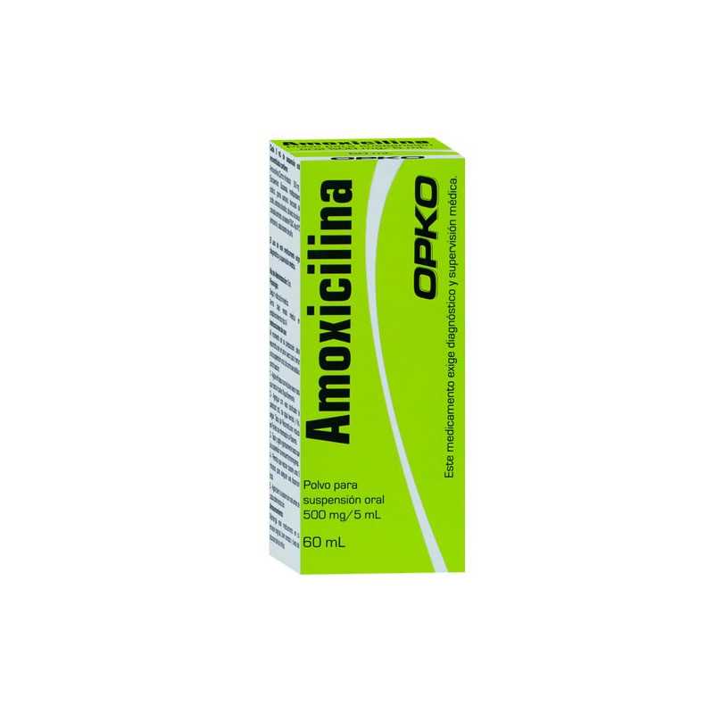 Amoxicilina 500mg/5ml jarabe 60ml (Opko)