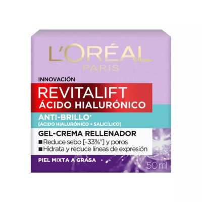 LOREAL REVITALIFT HIALURONICO GEL CREMA OIL CONTRO