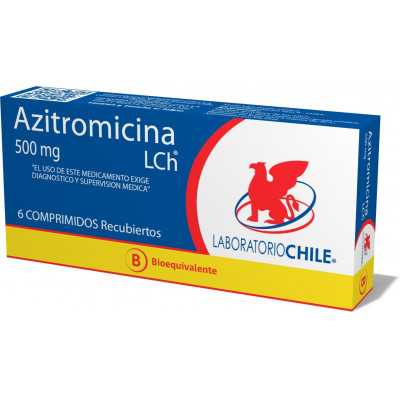 Azitromicina 500mg x6com. (Chile)