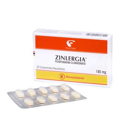 ZINLERGIA 180mg X30COM 