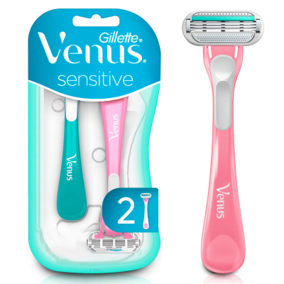 Gillette Venus Sensitive afeitadora desechable 3 hojas mujer x 2 unidades