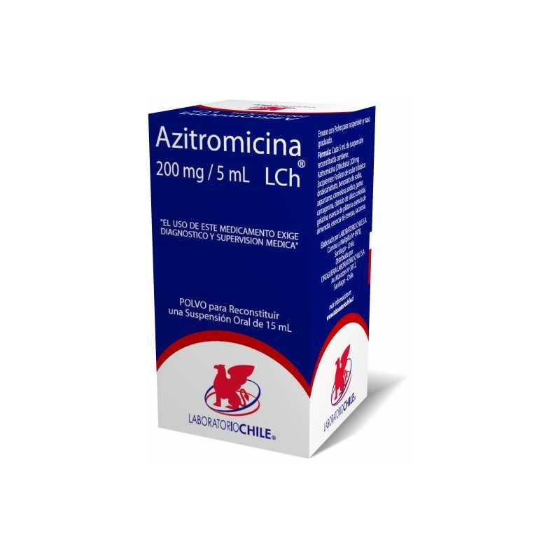 Azitromicina 200mg/5ml solucion oral 15ml (Chile)