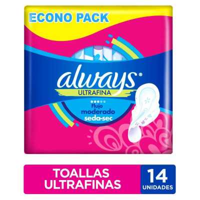 ALWAYS ULTRAFINA SEDA-SEC CON ALAS X14
