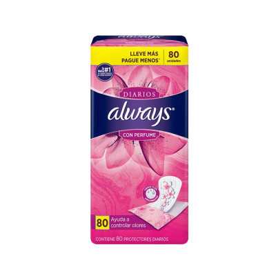 ALWAYS PROTECTOR DIARIO CON PERFUME X80