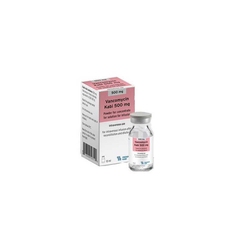 Vancomicina 500mg liofilizado para inyectable (Fresenius)