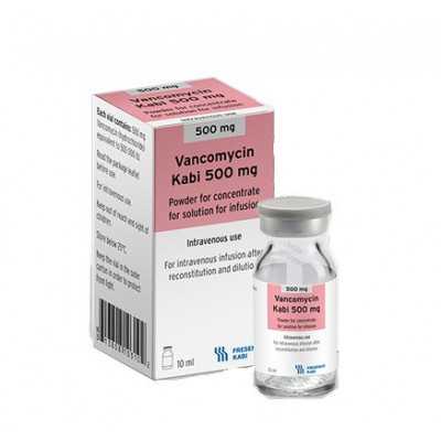 Vancomicina 500mg liofilizado para inyectable (Fresenius)