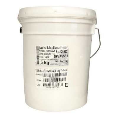 VASELINA SOLIDA BLANCA USP 5kg VITAFARMA 