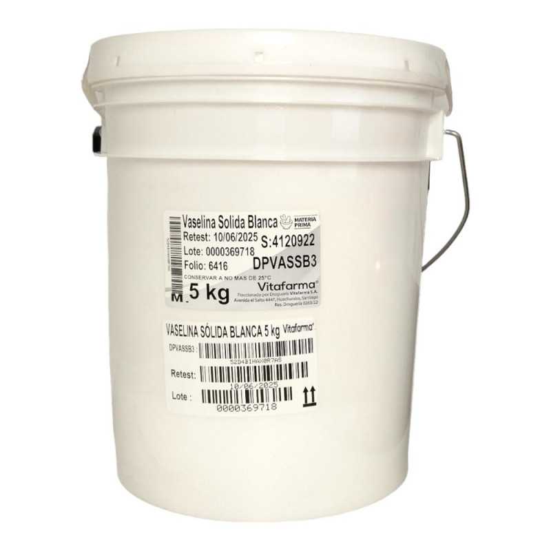 VASELINA SOLIDA BLANCA USP 5kg VITAFARMA 