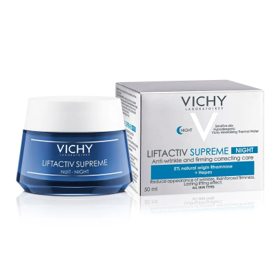 Vichy Liftactiv Supreme crema antiarrugas y reafirmante de noche 50 ml.