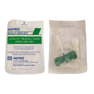 Mariposa Scalp-Vein 21G x 3/4" (Nipro)