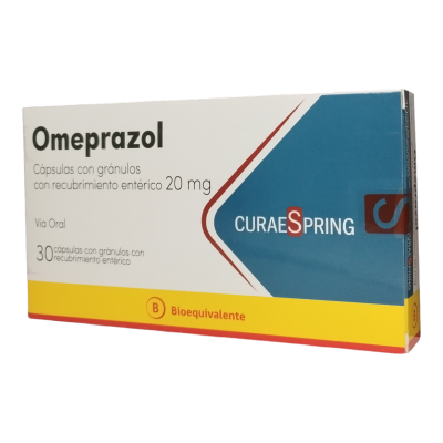 Omeprazol 20 mg x 30 cápsulas. (Curae Spring)